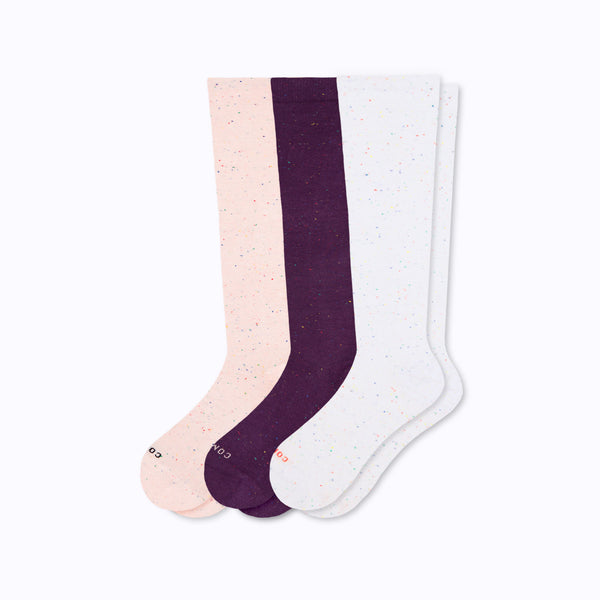 Recycled Cotton Compression Socks – 3 Pack