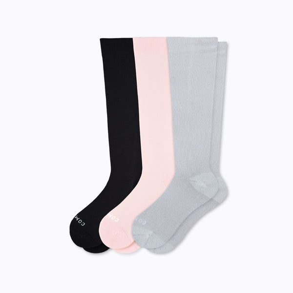 Knee-High Compression Socks – 3 Pack Solid (20-30 mmHg)
