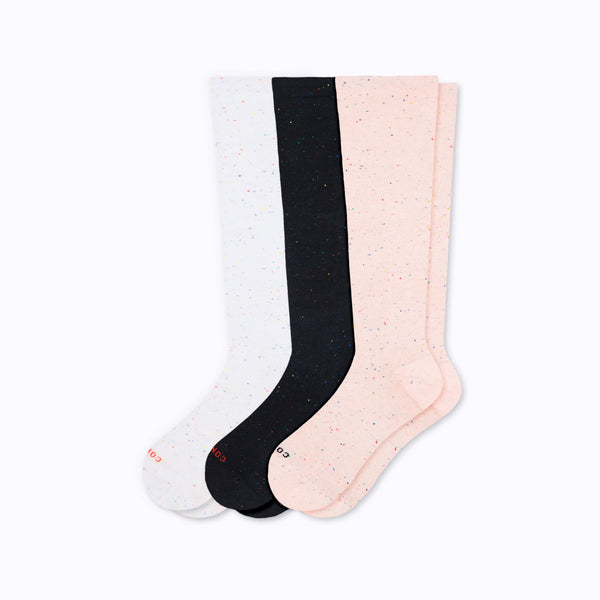 Recycled Cotton Compression Socks – 3 Pack