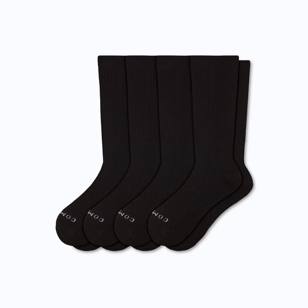 Combed Cotton Crew Socks - 4 Pack