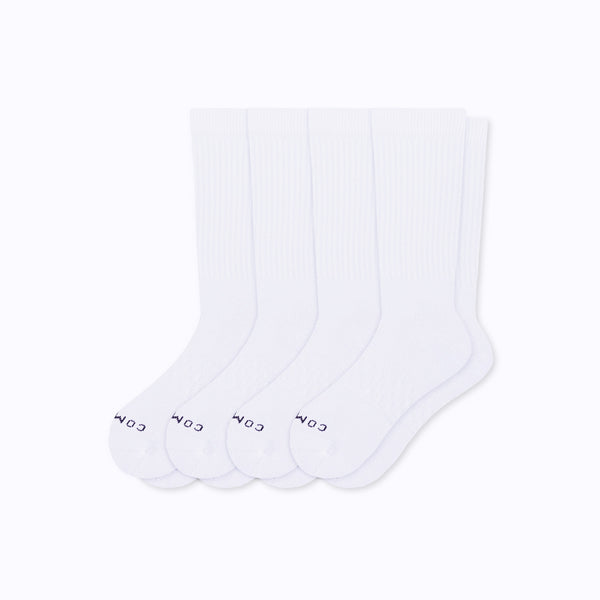 Combed Cotton Crew Socks - 4 Pack
