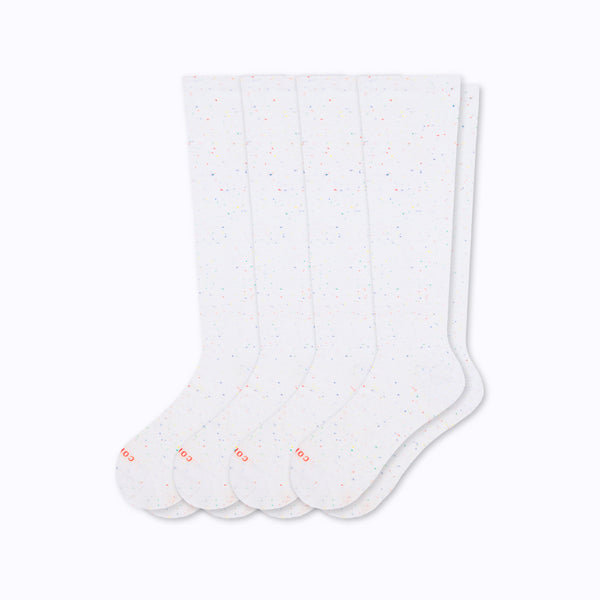 Recycled Cotton Compression Socks - 4 Pack