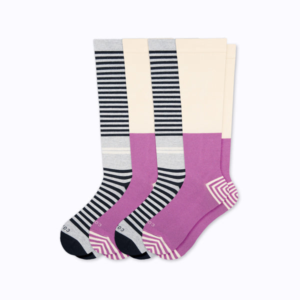 CloudCotton Compression Socks – 4-Pack