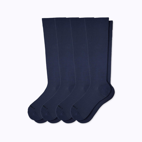 Knee-High Compression Socks – 4 Pack Solids