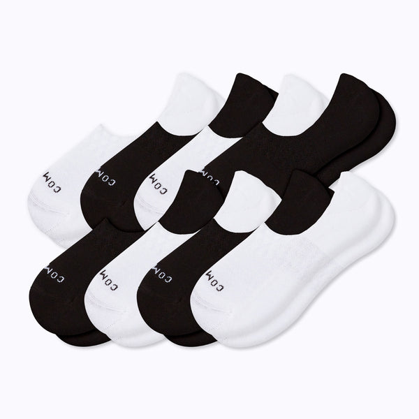 Combed Cotton No Show Socks - 8 Pack