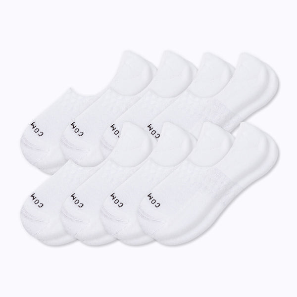 Combed Cotton No Show Socks - 8 Pack Bundle