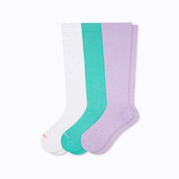 Recycled Cotton Compression Socks - 3 Pack