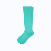 Recycled Cotton Compression Socks – Aqua
