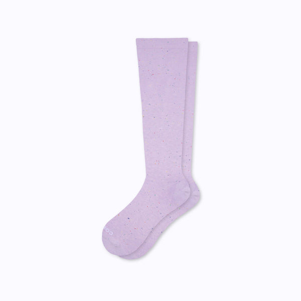 Recycled Cotton Compression Socks – Lavender