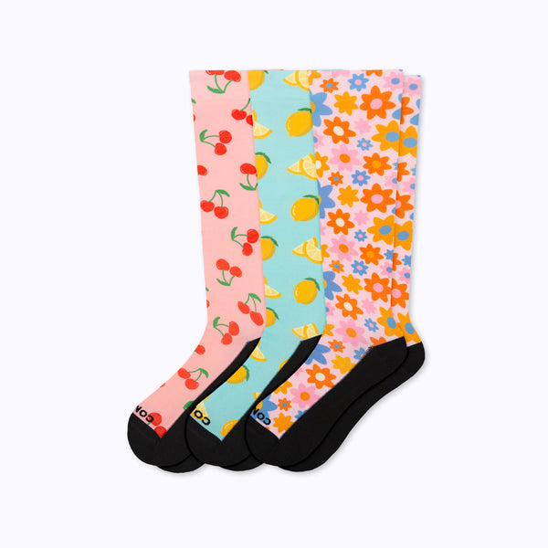 Cute Compression Socks - 3 Pack
