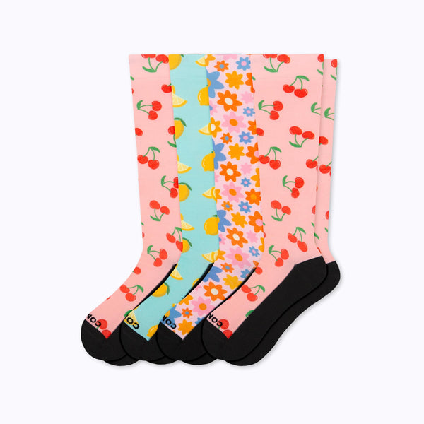 Cute Compression Socks - 4 Pack