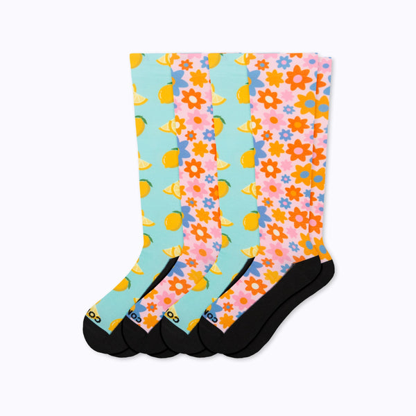 Cute Compression Socks - 4 Pack