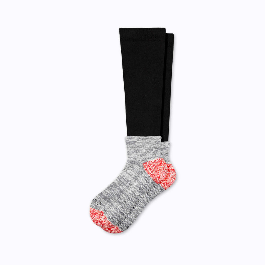 a pair of Comrad Sock's new knee-high Cozy Compression Socks