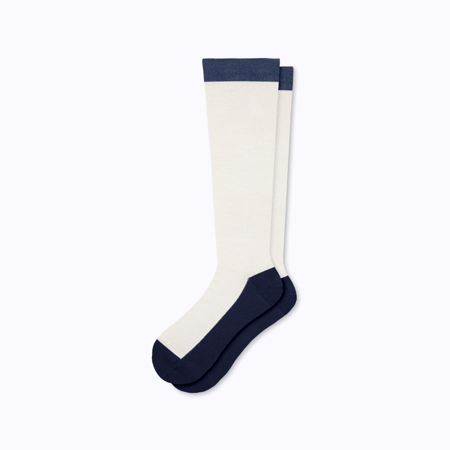 a pair of merino tencel, knee-high compression socks from Comrad Socks