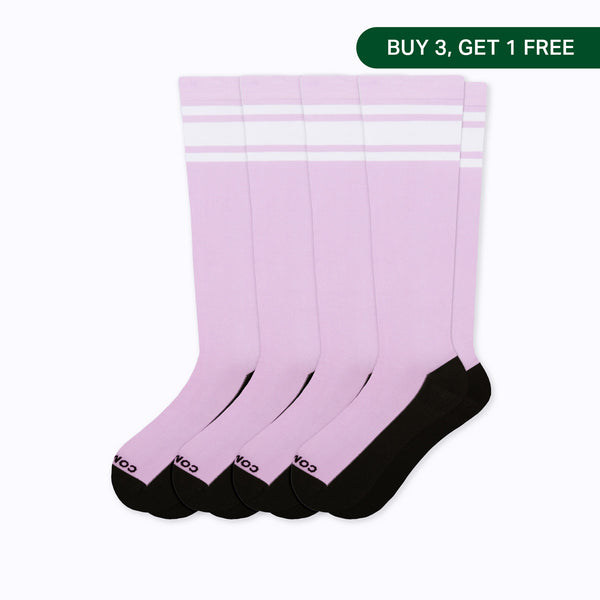 Knee-High Compression Socks Varsity - 4 Pack