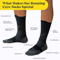 Running Crew Compression Socks