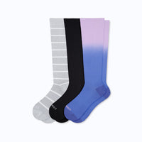 Knee-High Compression Socks – 3 Pack Mix (20-30 mmHg)