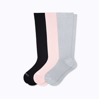 Knee-High Compression Socks – 3 Pack Solid (20-30 mmHg)