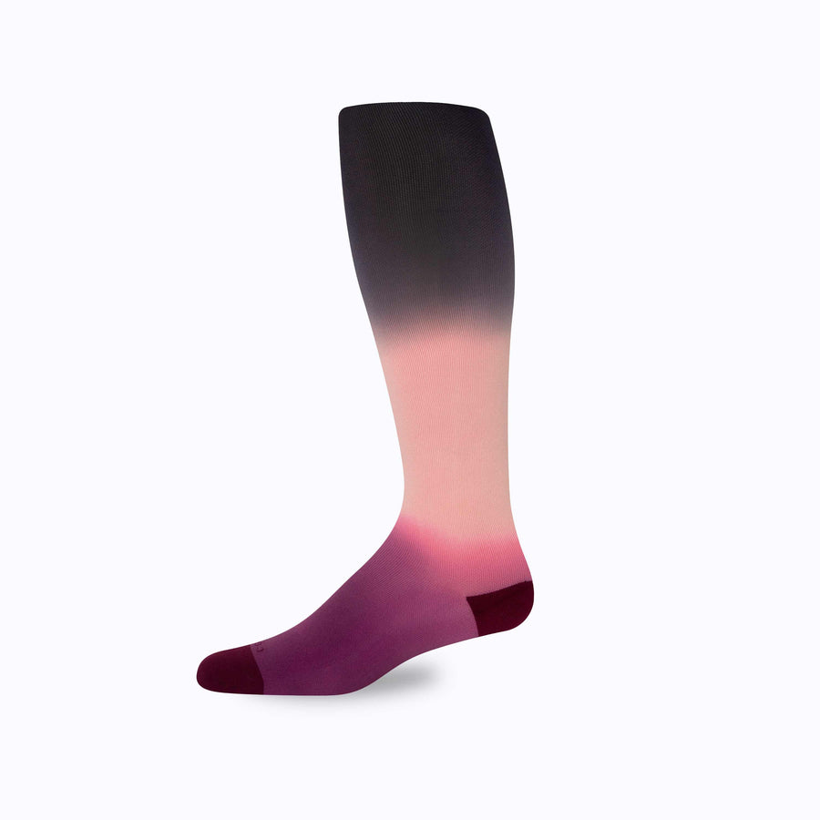 Knee-High Compression Socks  – 3-Pack Double-Dip Ombre
