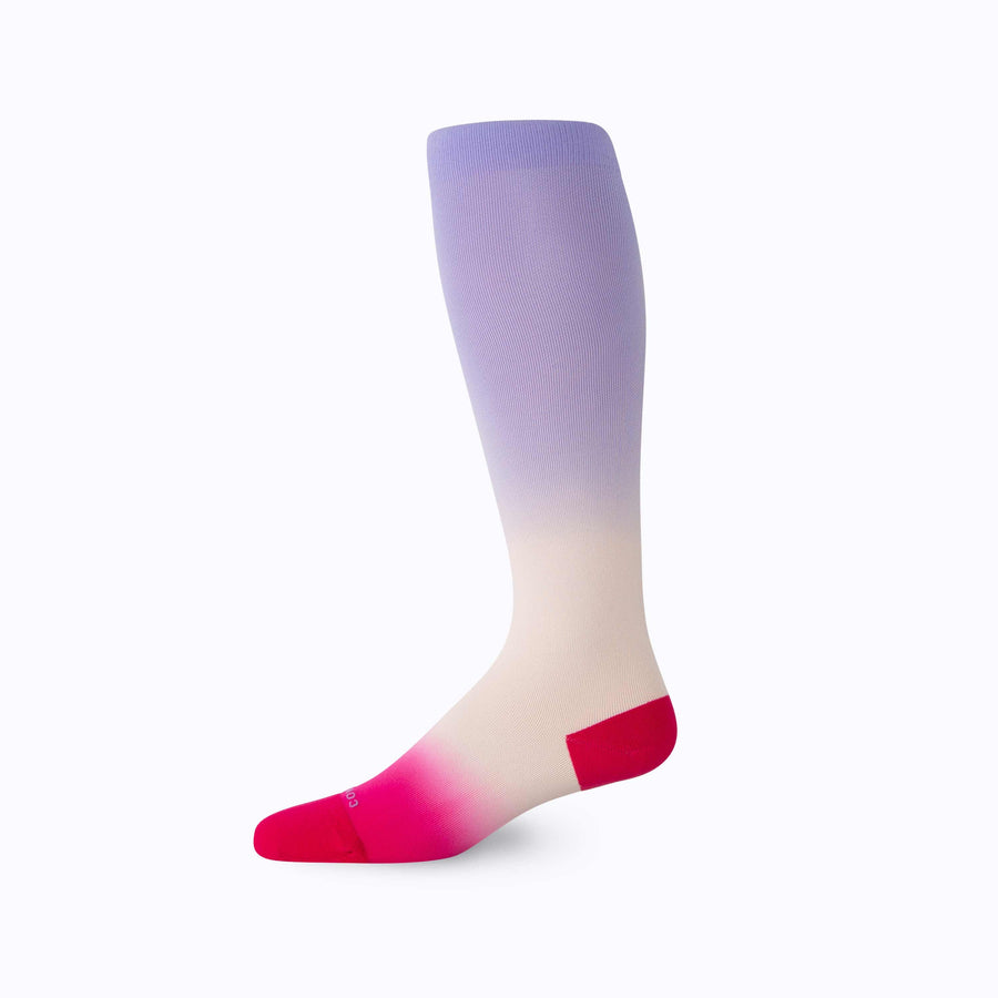 Knee-High Compression Socks  – 3-Pack Double-Dip Ombre