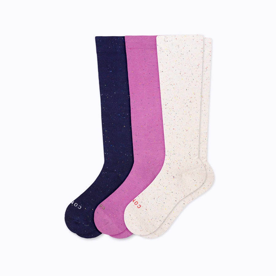 Recycled Cotton Compression Socks – 3-Pack Limited