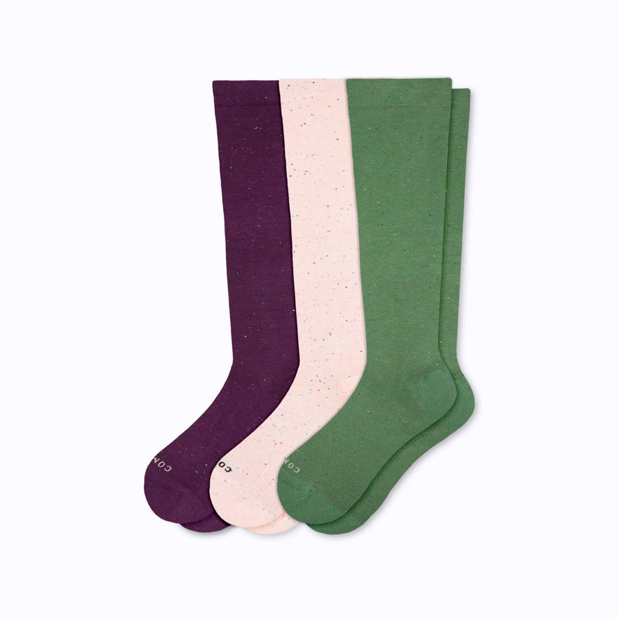 Recycled Cotton Compression Socks – 3-Pack Limited