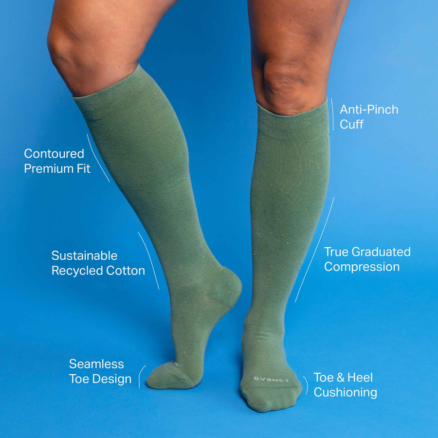 Recycled Cotton Compression Socks – 3-Pack Limited