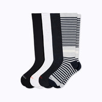 Knee-High Compression Socks – 4 Pack Mix (20-30 mmHg)