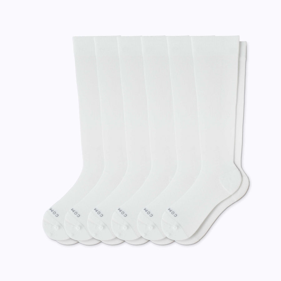Knee-High Compression Socks – 6-Pack Solids