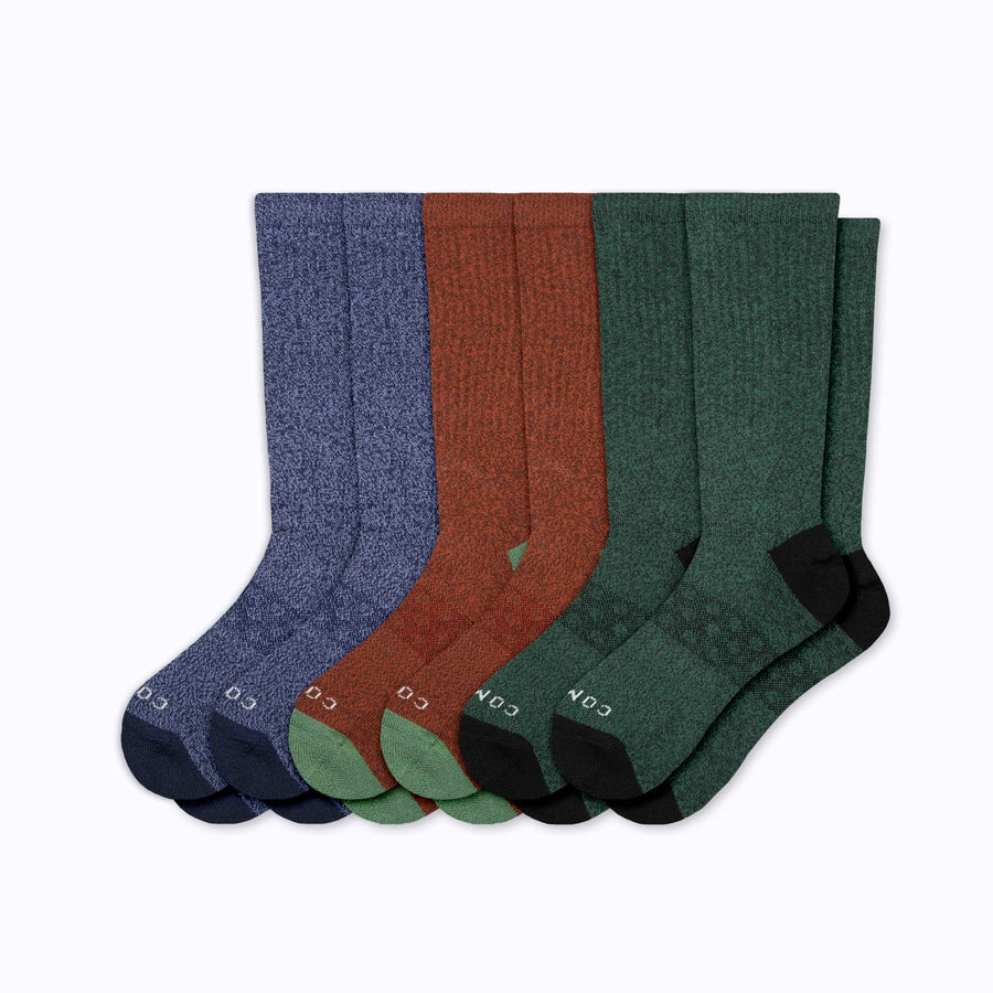 Combed Cotton Crew Socks – 6 Pack