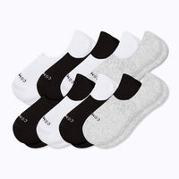 Combed Cotton No Show Socks - 8 Pack