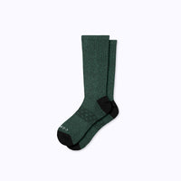 Combed Cotton Crew Socks - Green