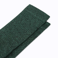 Combed Cotton Crew Socks - Green