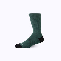 Combed Cotton Crew Socks - Green
