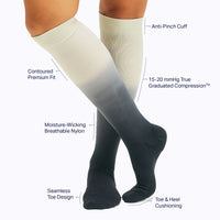 Knee-High Compression Socks - Ombre
