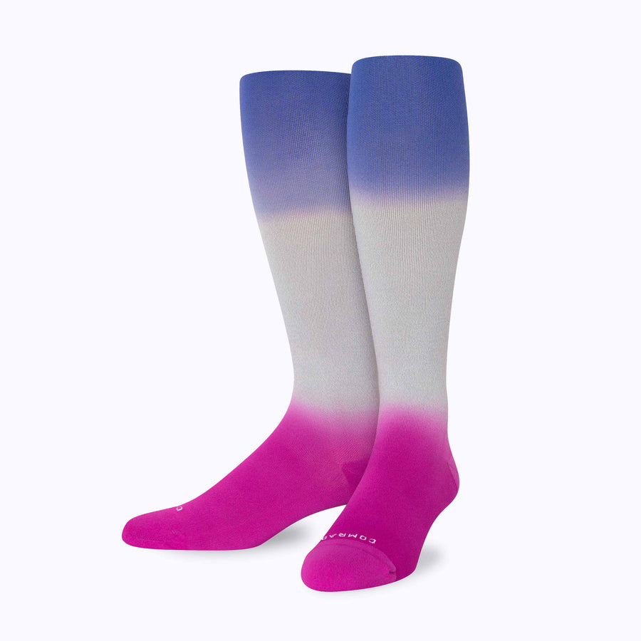 Knee-High Compression Socks – Double-Dip Ombre