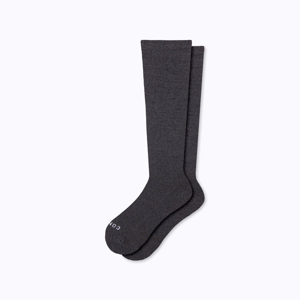 Knee-High Compression Socks – Solid Charcoal