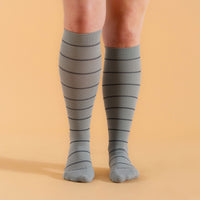 Knee-High Compression Socks - Stripes (20-30 mmHg)