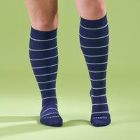 Knee-High Compression Socks – Stripes (20-30 mmHg)