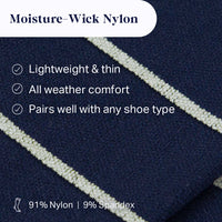 Knee-High Compression Socks – Stripes (20-30 mmHg)