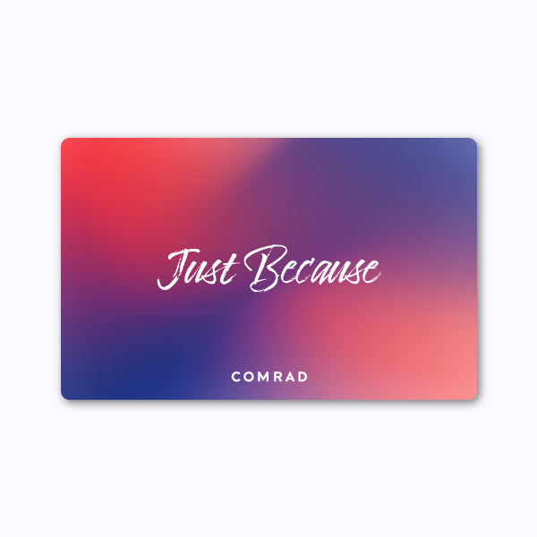 Comrad rise gift card in JustBecause 