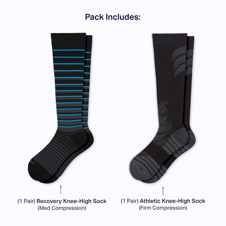 Recovery + Athletic Knee-High 2-Pack