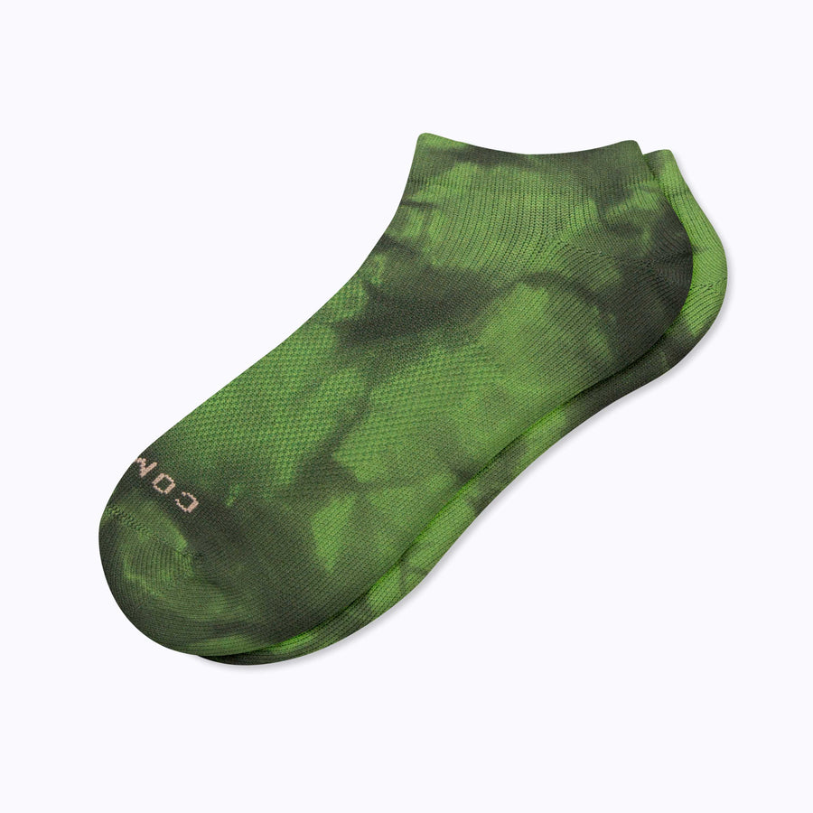 A pair of nylon ankle soks in cactus tie-dye
