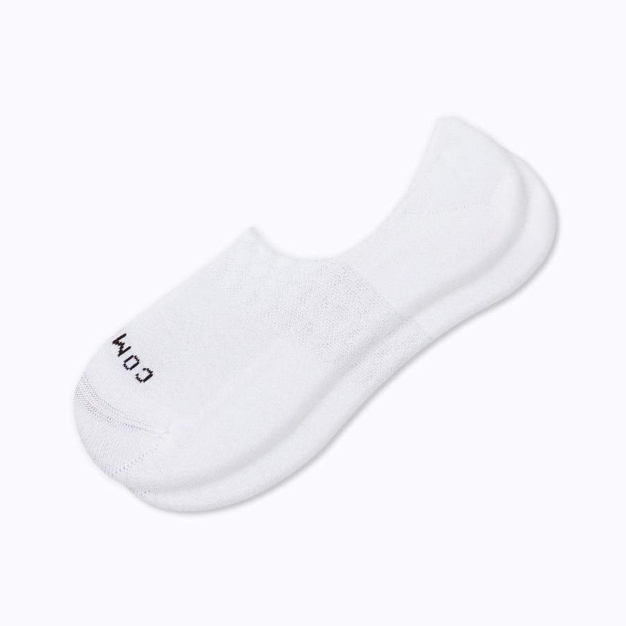 Single pair of white no show socks